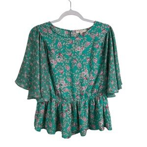 L’ayard Floral Pattern Blouse size M